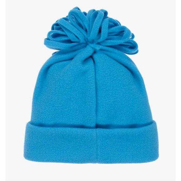 Agatha Ruiz De La Prada turquoise fleece hat NWT - Picture 2 of 2